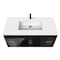 Castello Usa Solaria 48-inch Blue Vanity Set with White Top CB-RO-48BLU-GLD-2066-WH - alternate 2